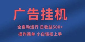 广告挂G全自动5张+项目，操作简单，小白轻松上手【揭秘】