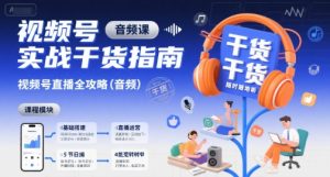 视频号实战干货指南，视频号直播全攻略(音频)