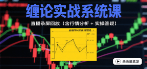 缠论实战系统课：直播录屏回放（含行情分析 + 实操答疑（更新8月）