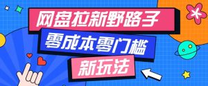 网盘拉新野路子玩法，零成本零门槛多种变现方式，轻松月入万元【保姆级教程】