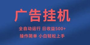 广告挂机，2025风口项目全新玩法，全自动500+项目