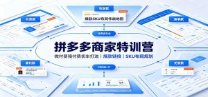 拼多多商家特训营：微付费强付费切车打法，爆款链接，SKU布局规划