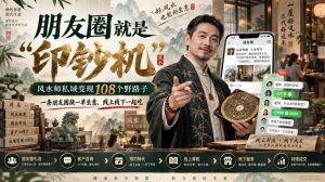 朋友圈就是“印钞机”，风水师私域变现108个野路子，一条朋友圈换一单生意，线上线下一起吃【文档】
