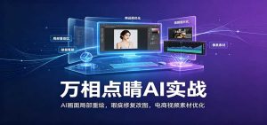 万相点睛AI实战：AI画面局部重绘，瑕疵修复改图，电商视频素材优化